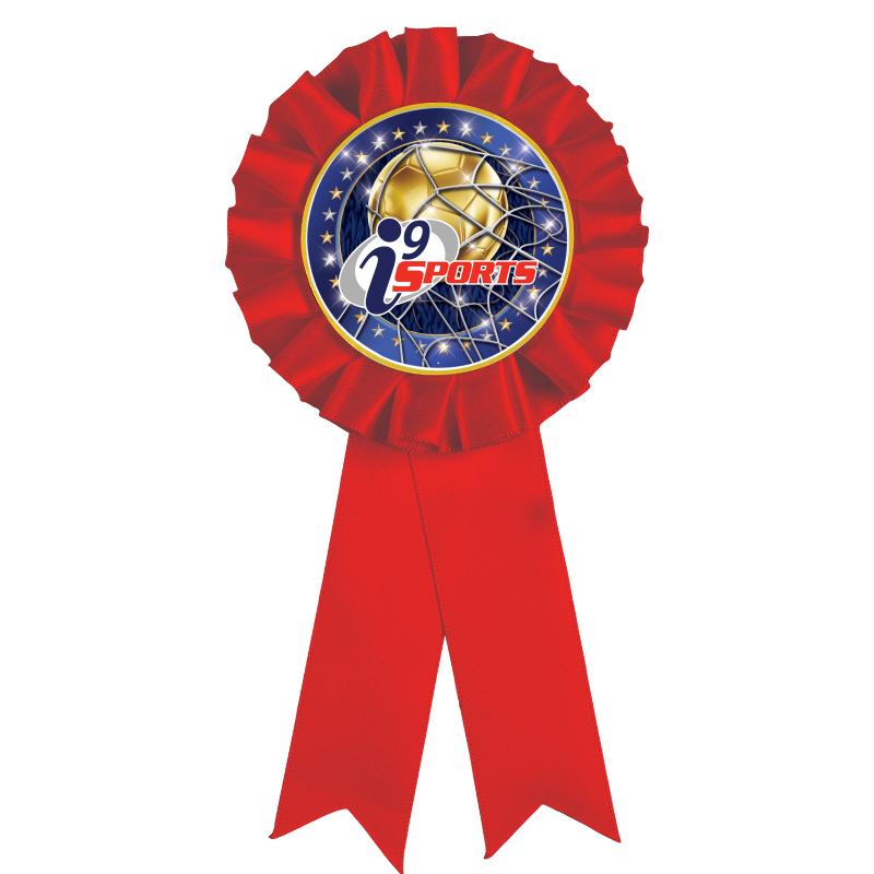 RED MYLAR ROSETTES