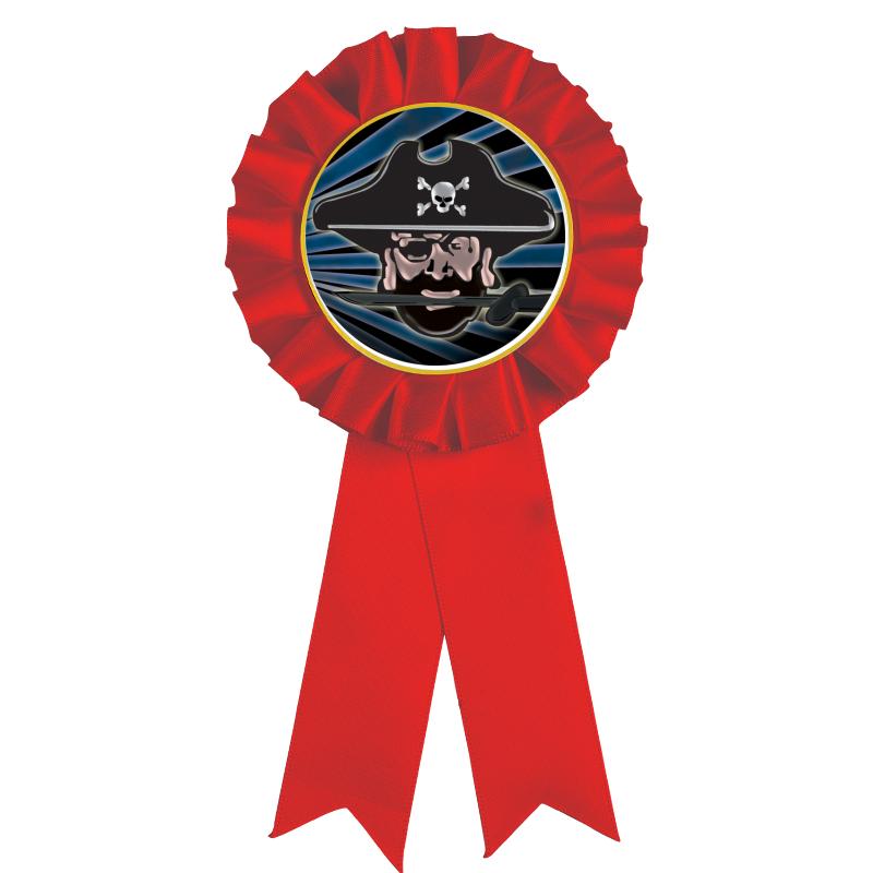 RED MYLAR ROSETTES