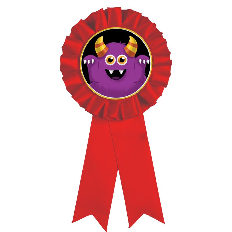 RED MYLAR ROSETTES