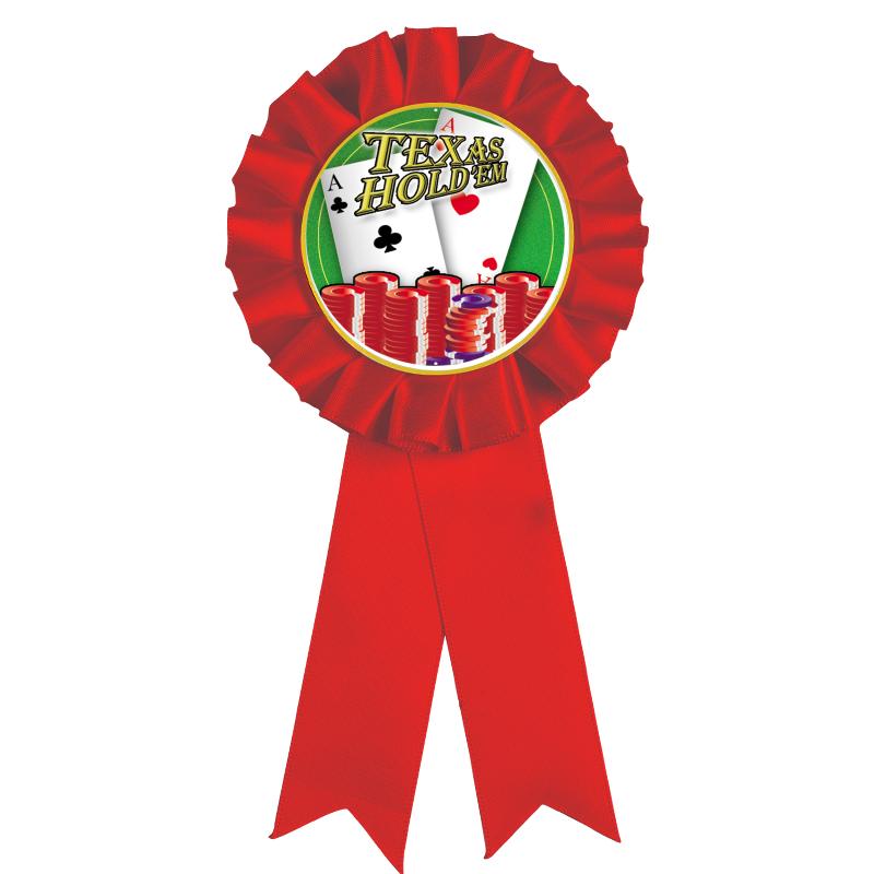 RED MYLAR ROSETTES