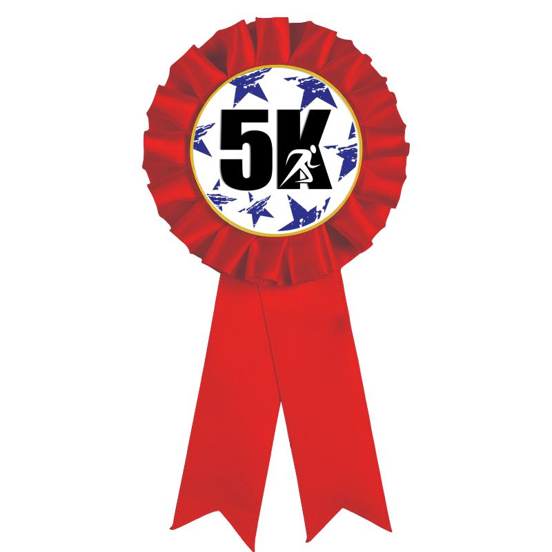RED MYLAR ROSETTES