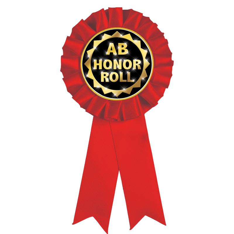 RED MYLAR ROSETTES