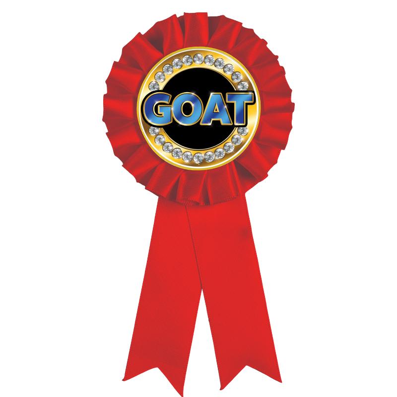 RED MYLAR ROSETTES