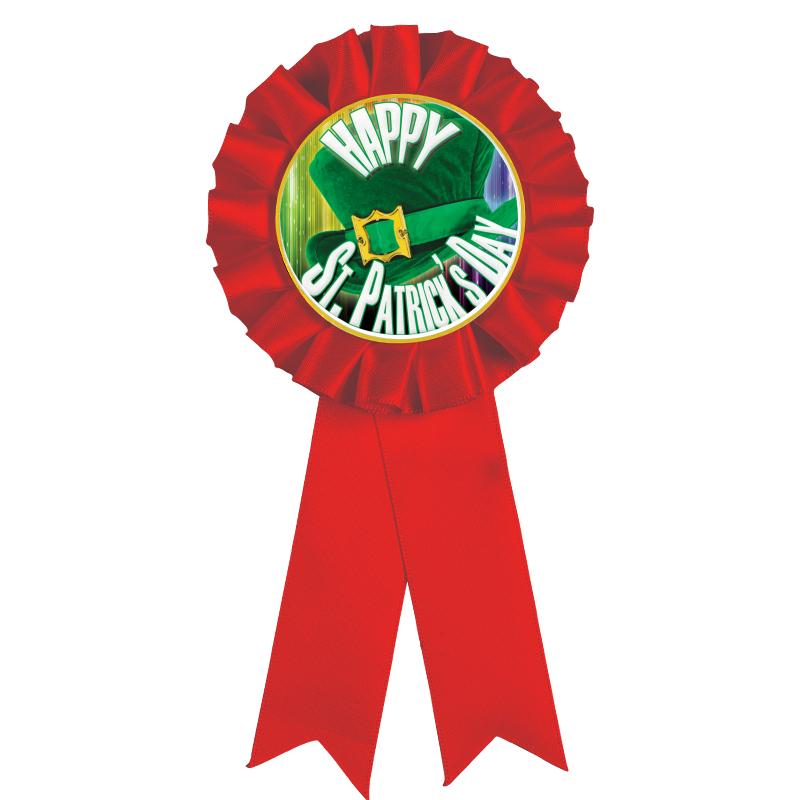 RED MYLAR ROSETTES