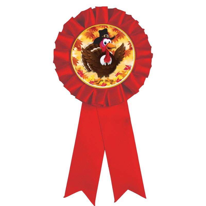 RED MYLAR ROSETTES