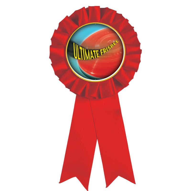 RED MYLAR ROSETTES