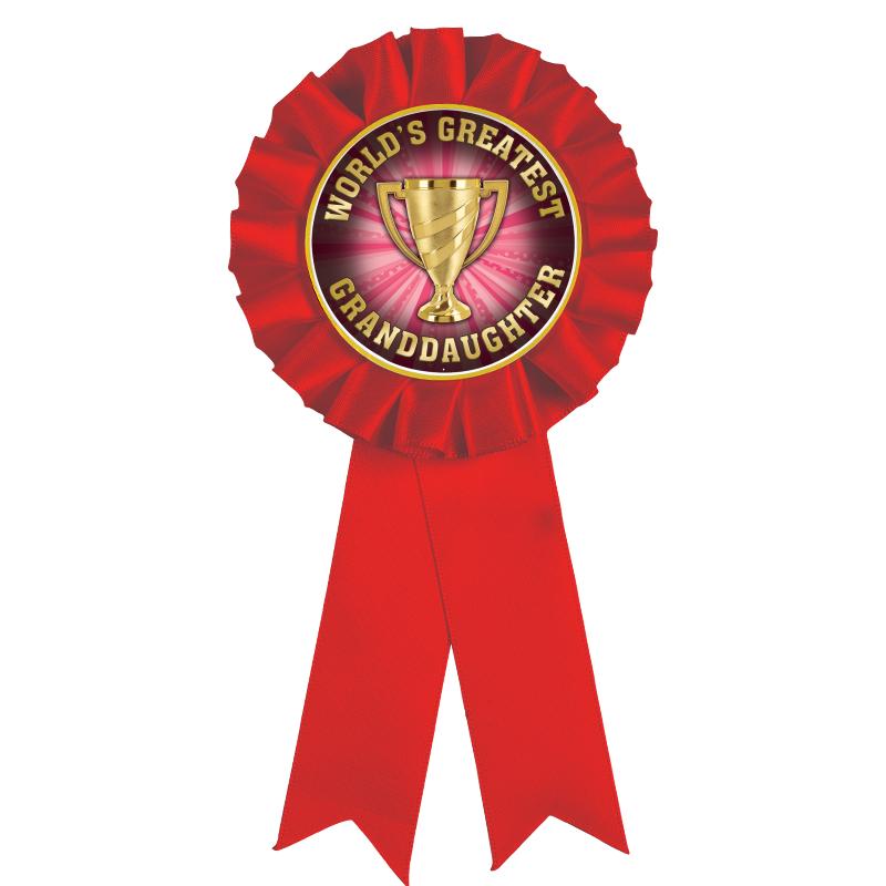 RED MYLAR ROSETTES