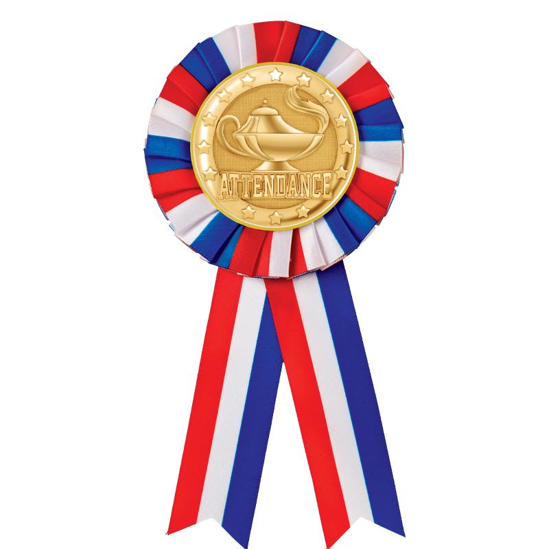 RED/WHITE/BLUE MYLAR ROSETTES