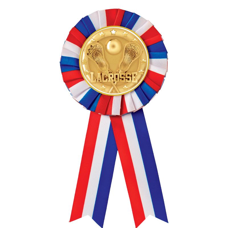 RED/WHITE/BLUE MYLAR ROSETTES