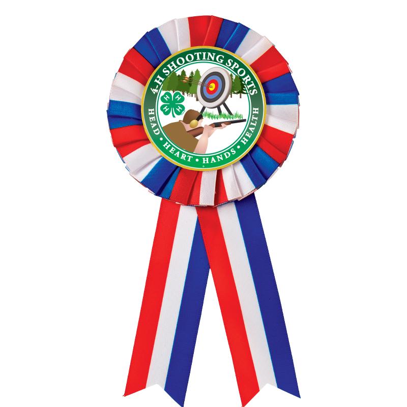 RED/WHITE/BLUE MYLAR ROSETTES