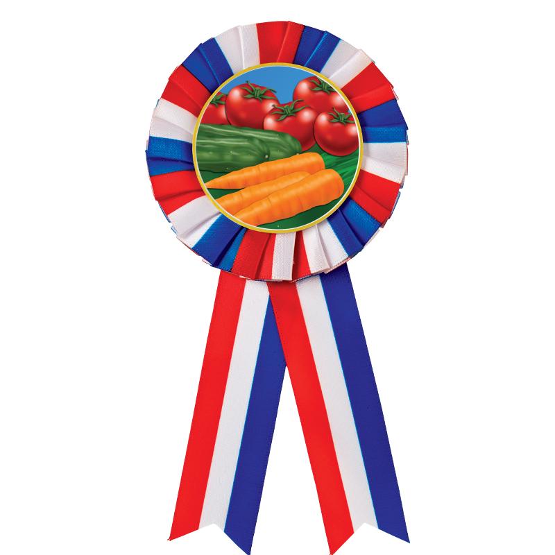 RED/WHITE/BLUE MYLAR ROSETTES