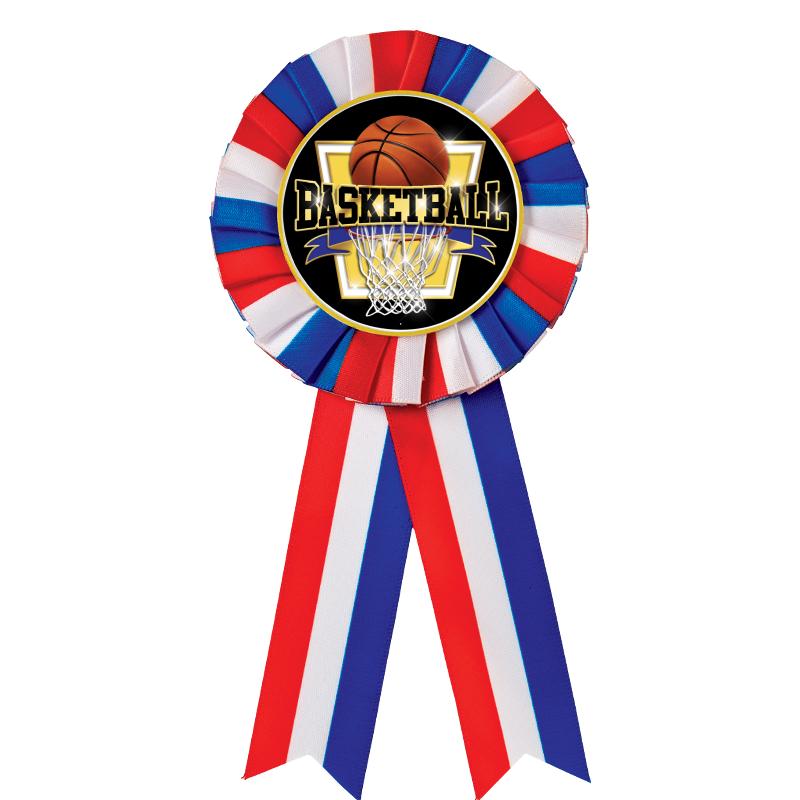 RED/WHITE/BLUE MYLAR ROSETTES