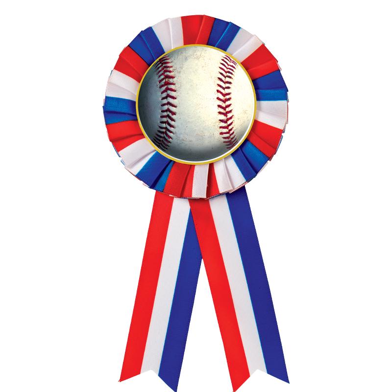 RED/WHITE/BLUE MYLAR ROSETTES