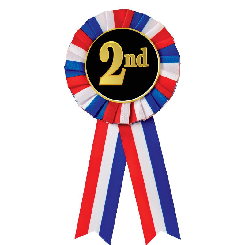 RED/WHITE/BLUE MYLAR ROSETTES