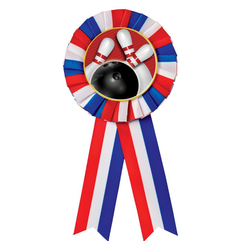 RED/WHITE/BLUE MYLAR ROSETTES