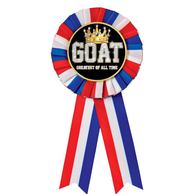 RED/WHITE/BLUE MYLAR ROSETTES