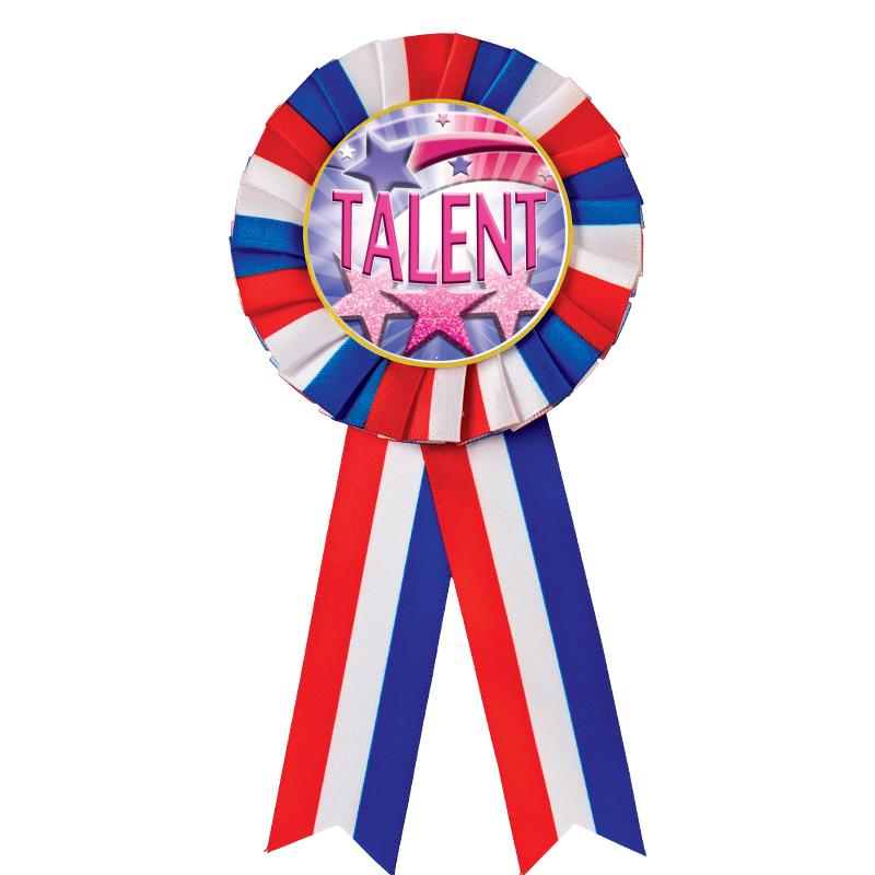 RED/WHITE/BLUE MYLAR ROSETTES