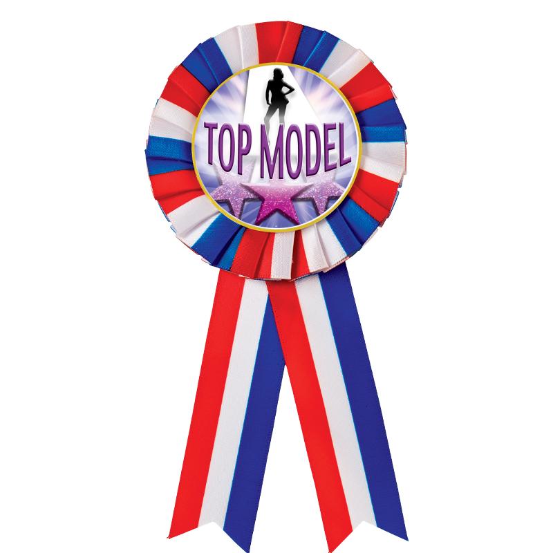 RED/WHITE/BLUE MYLAR ROSETTES