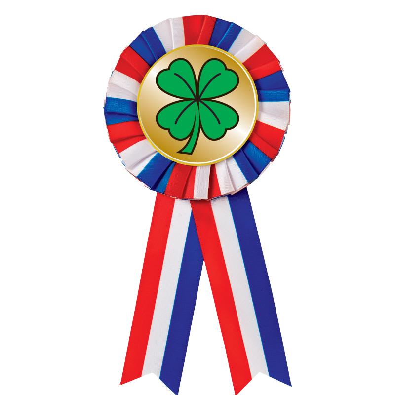 RED/WHITE/BLUE MYLAR ROSETTES