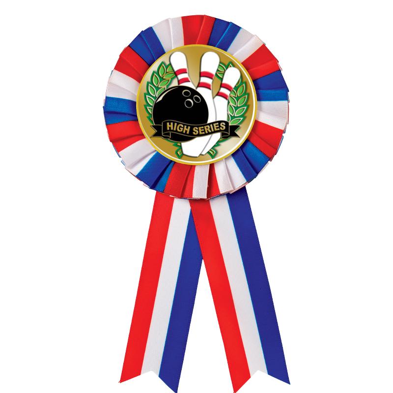 RED/WHITE/BLUE MYLAR ROSETTES