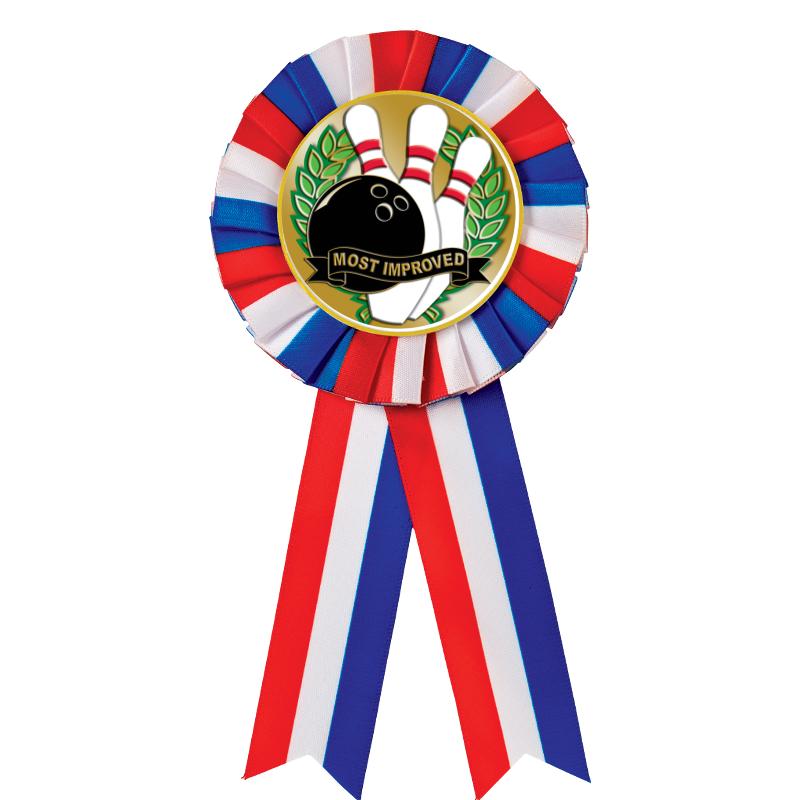 RED/WHITE/BLUE MYLAR ROSETTES