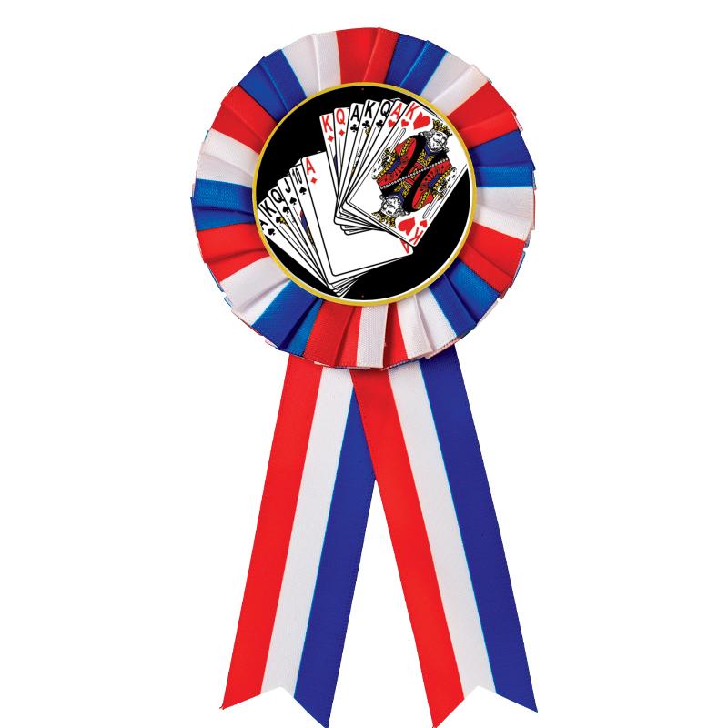 RED/WHITE/BLUE MYLAR ROSETTES
