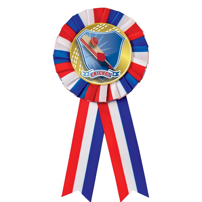 RED/WHITE/BLUE MYLAR ROSETTES