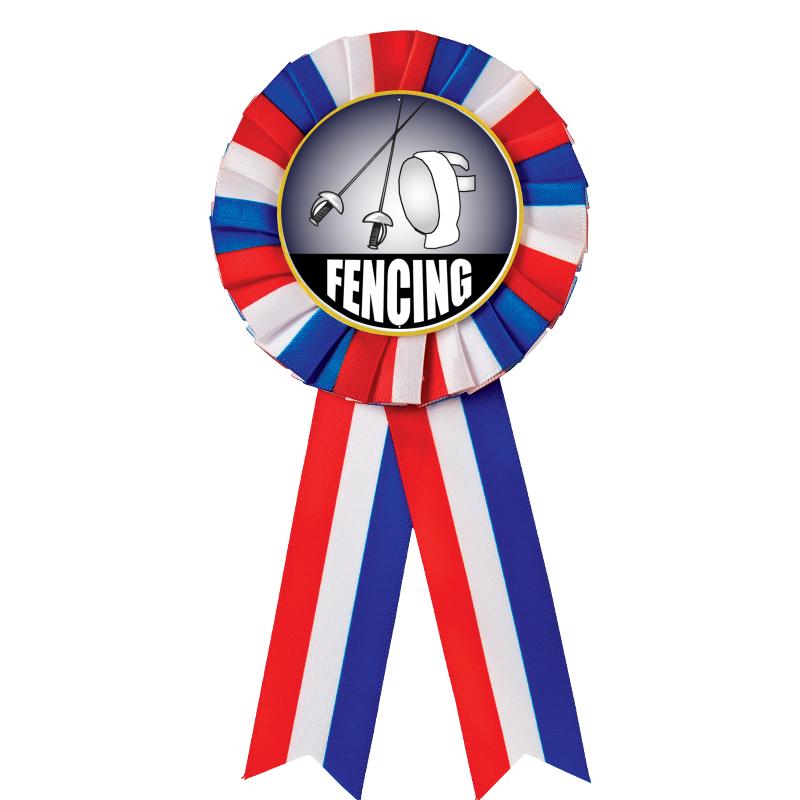 RED/WHITE/BLUE MYLAR ROSETTES