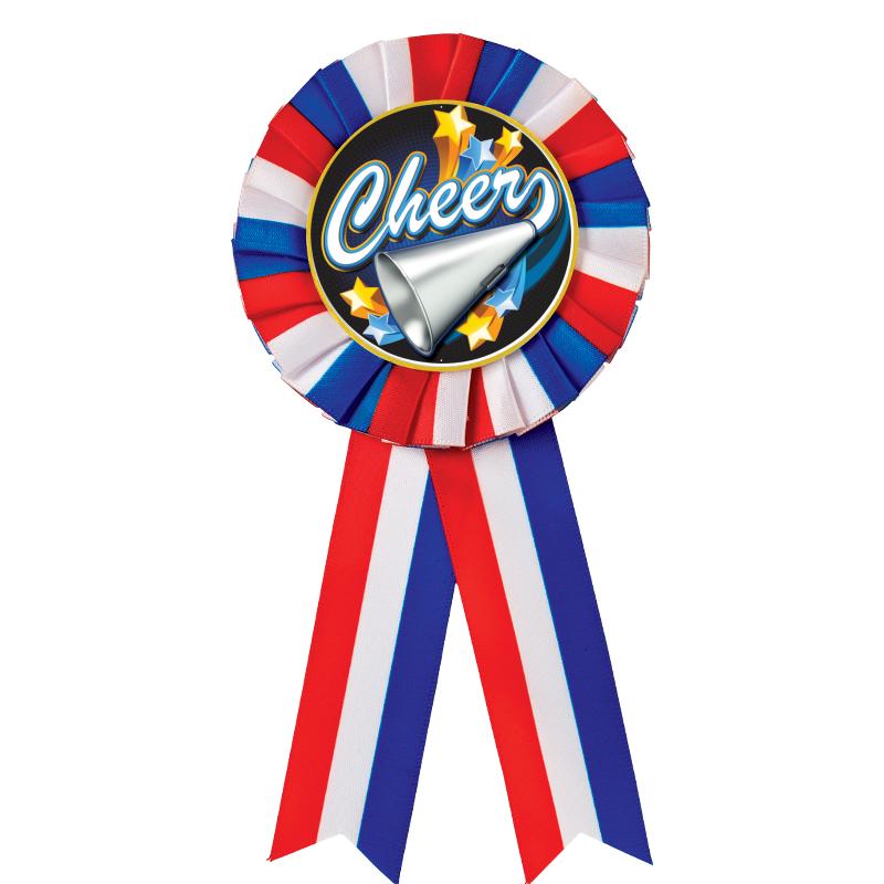 RED/WHITE/BLUE MYLAR ROSETTES