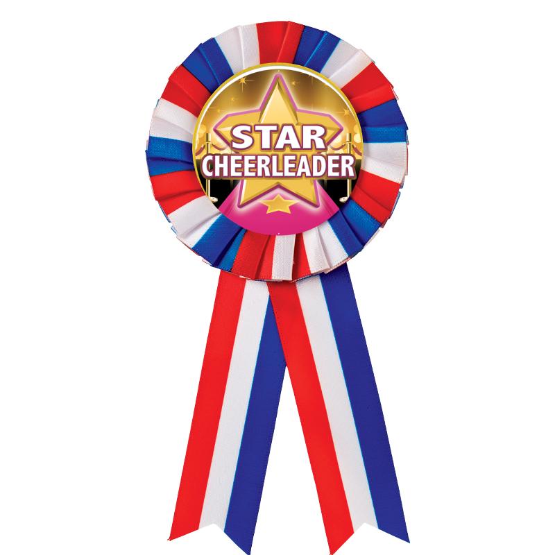 RED/WHITE/BLUE MYLAR ROSETTES