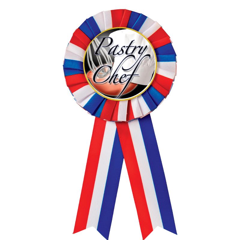 RED/WHITE/BLUE MYLAR ROSETTES