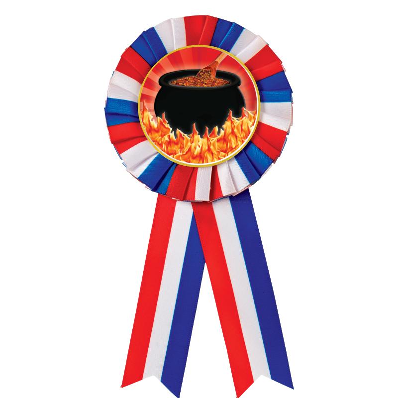RED/WHITE/BLUE MYLAR ROSETTES