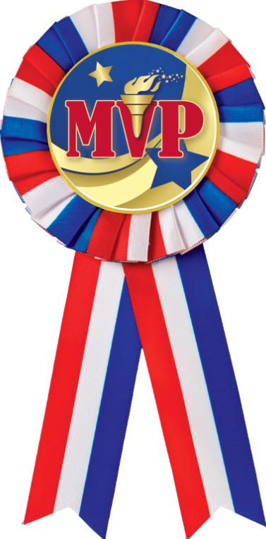 Color Insert Rosette Mvp Ribbons Red White Blue Rosette Mvp Ribbon