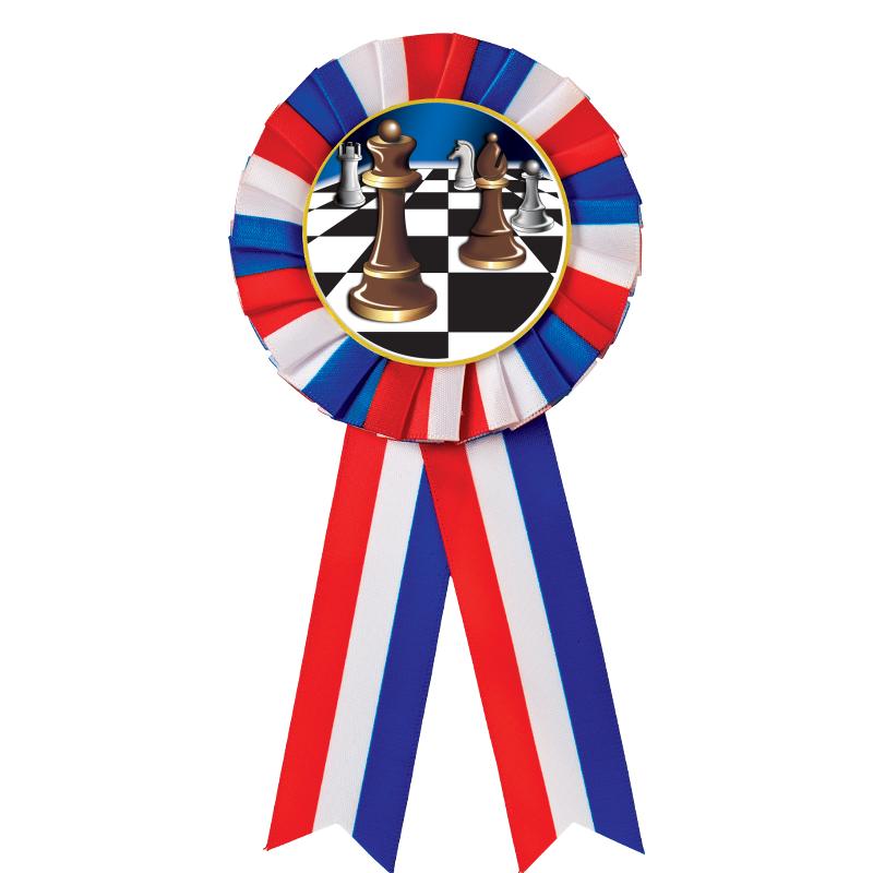 RED/WHITE/BLUE MYLAR ROSETTES