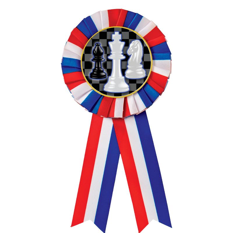 RED/WHITE/BLUE MYLAR ROSETTES
