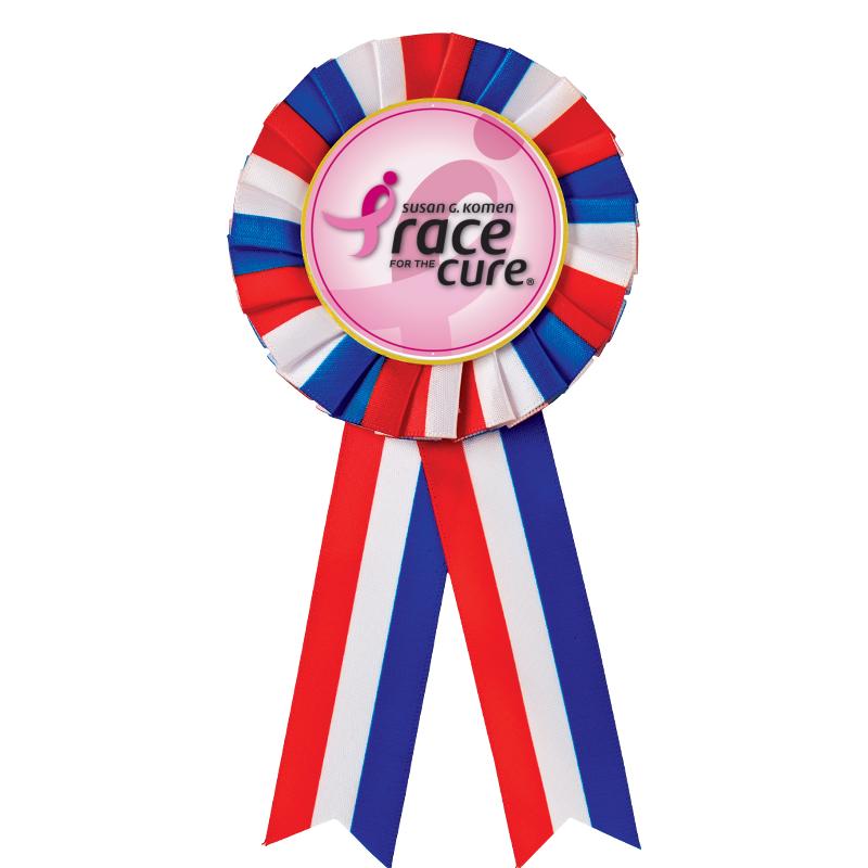 RED/WHITE/BLUE MYLAR ROSETTES