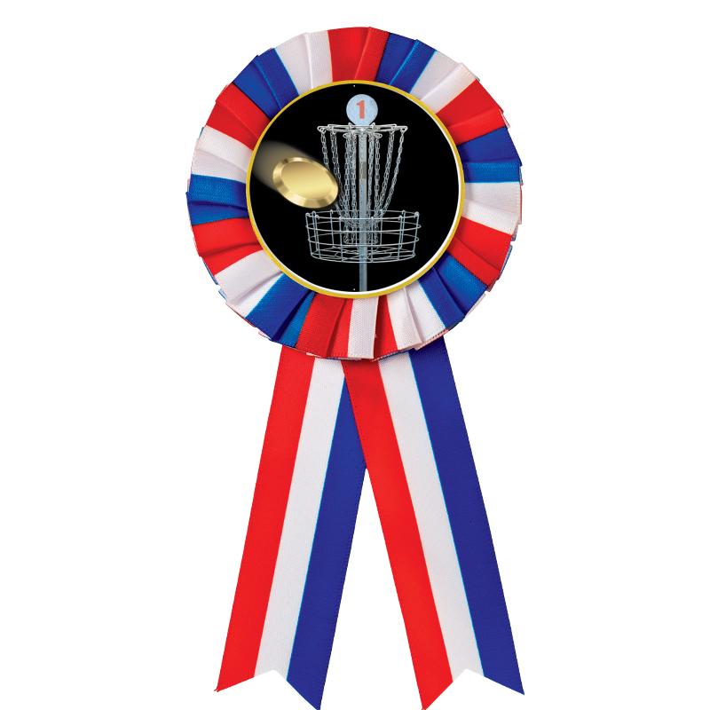 RED/WHITE/BLUE MYLAR ROSETTES