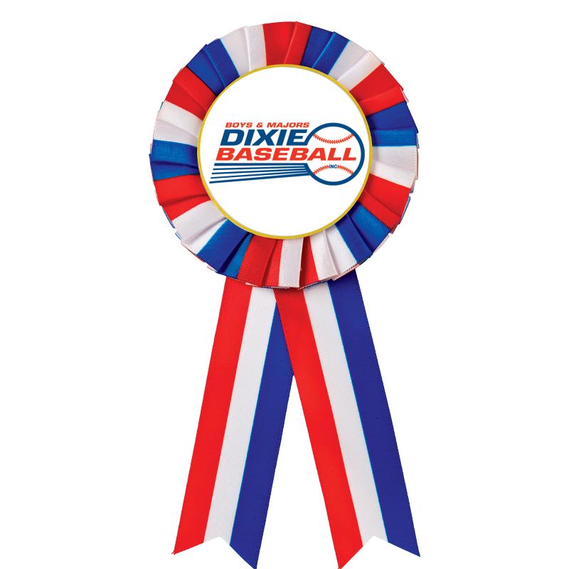RED/WHITE/BLUE MYLAR ROSETTES