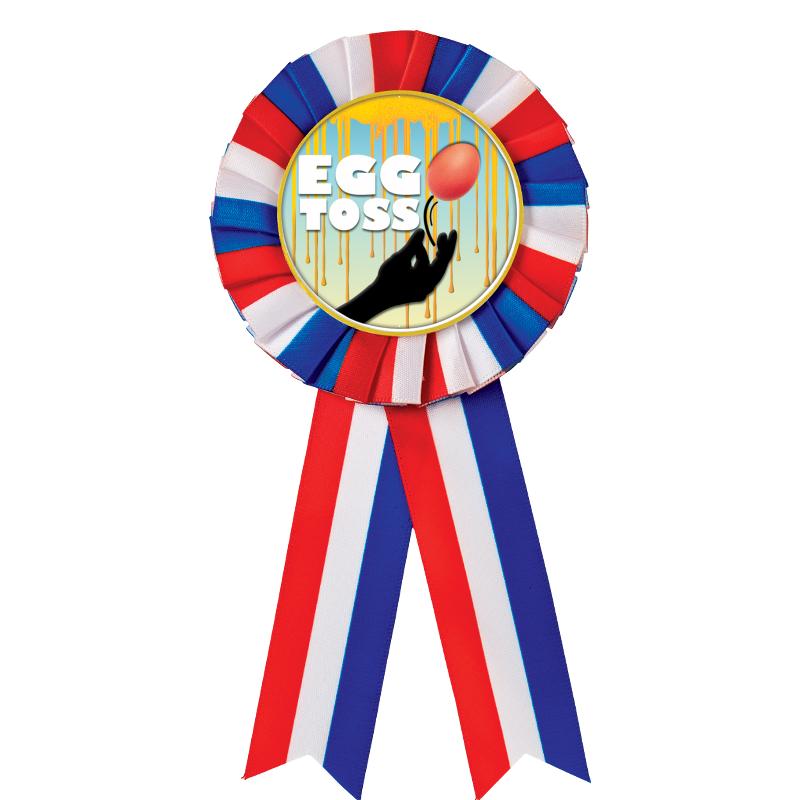 RED/WHITE/BLUE MYLAR ROSETTES