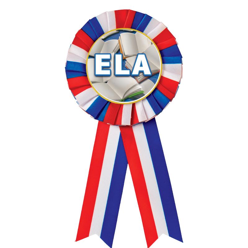 RED/WHITE/BLUE MYLAR ROSETTES