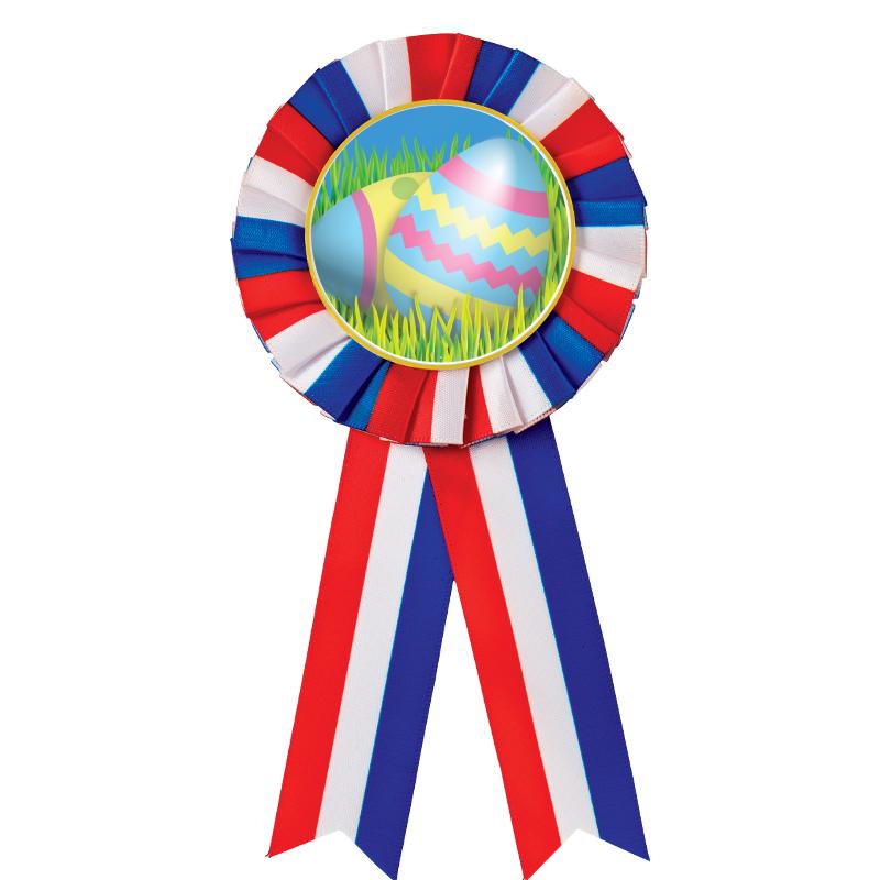 RED/WHITE/BLUE MYLAR ROSETTES