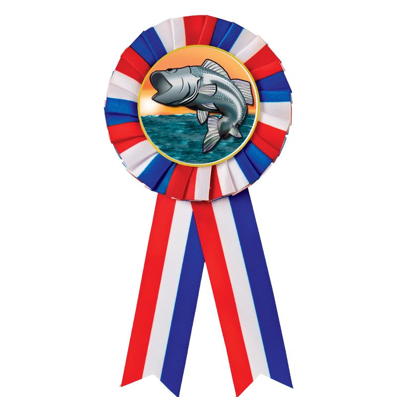 RED/WHITE/BLUE MYLAR ROSETTES