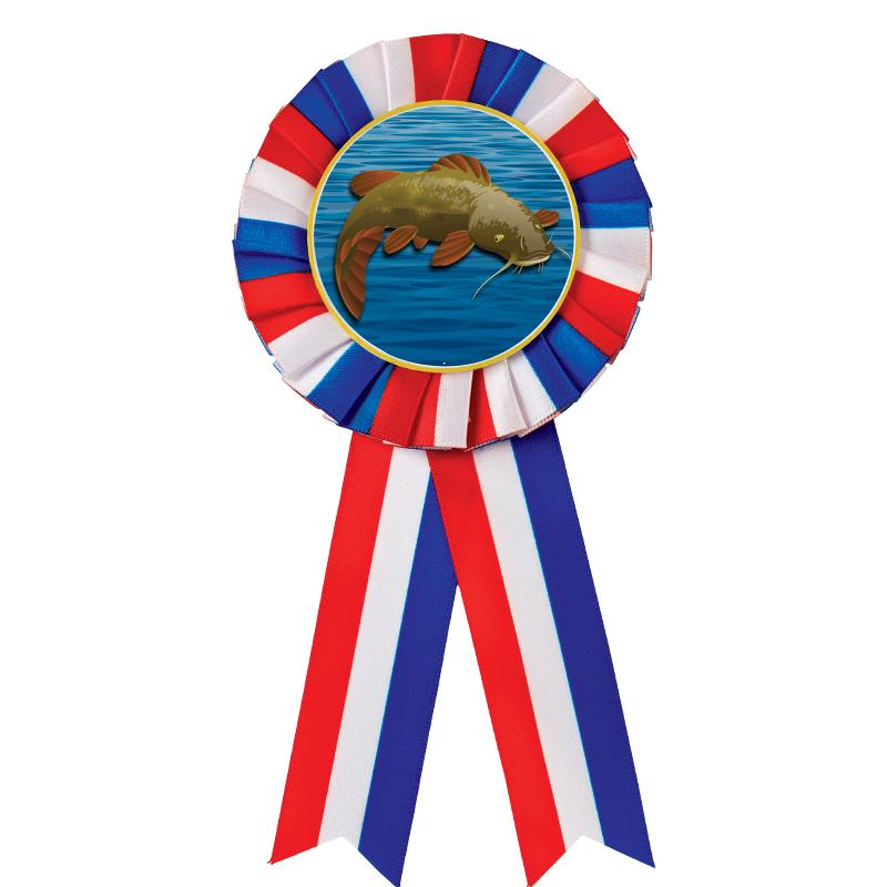 RED/WHITE/BLUE MYLAR ROSETTES