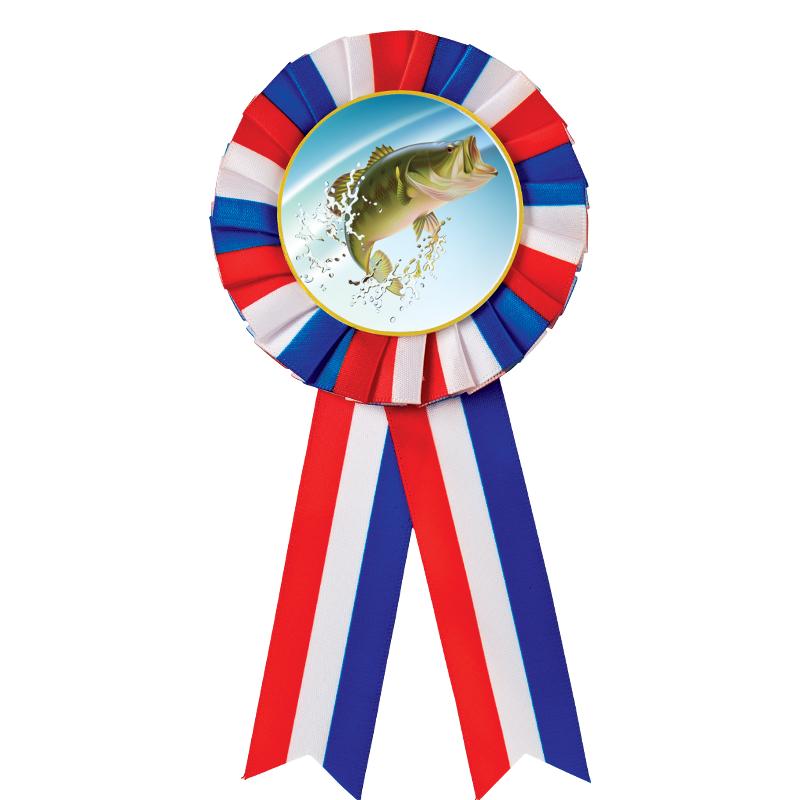 RED/WHITE/BLUE MYLAR ROSETTES