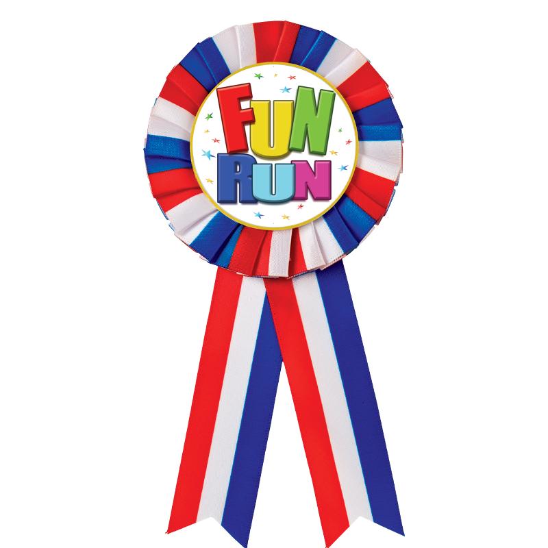 RED/WHITE/BLUE MYLAR ROSETTES