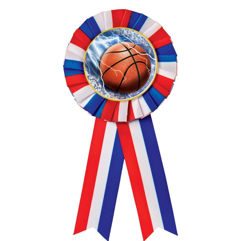 RED/WHITE/BLUE MYLAR ROSETTES