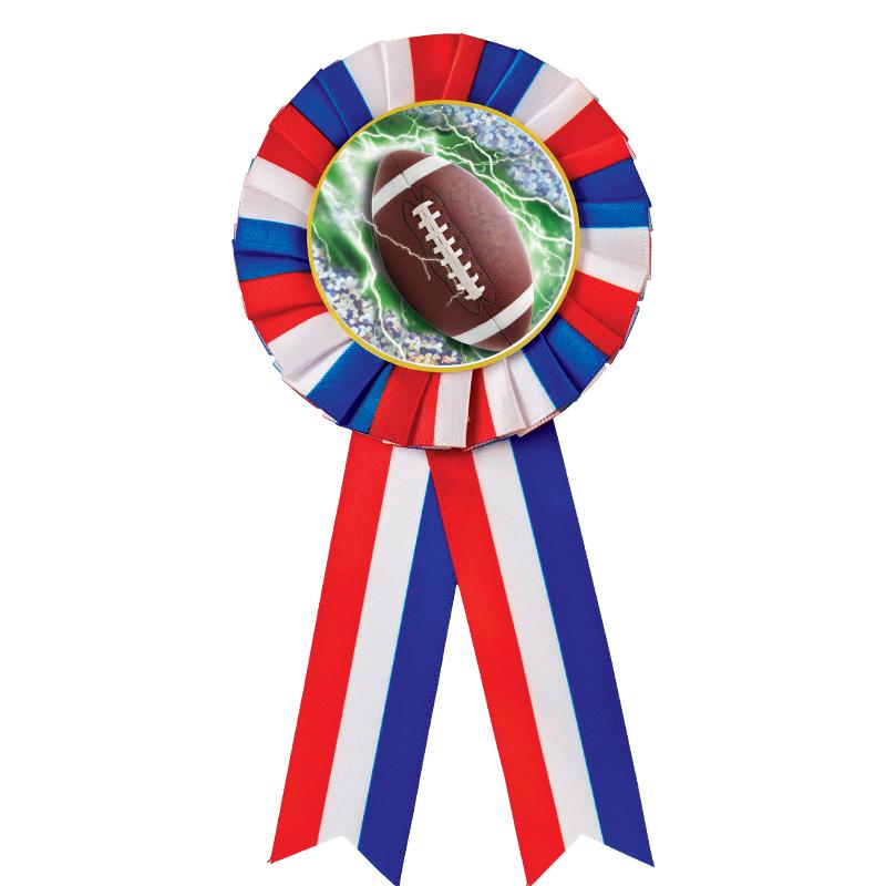 RED/WHITE/BLUE MYLAR ROSETTES