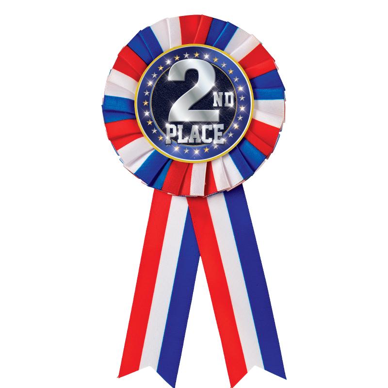 RED/WHITE/BLUE MYLAR ROSETTES