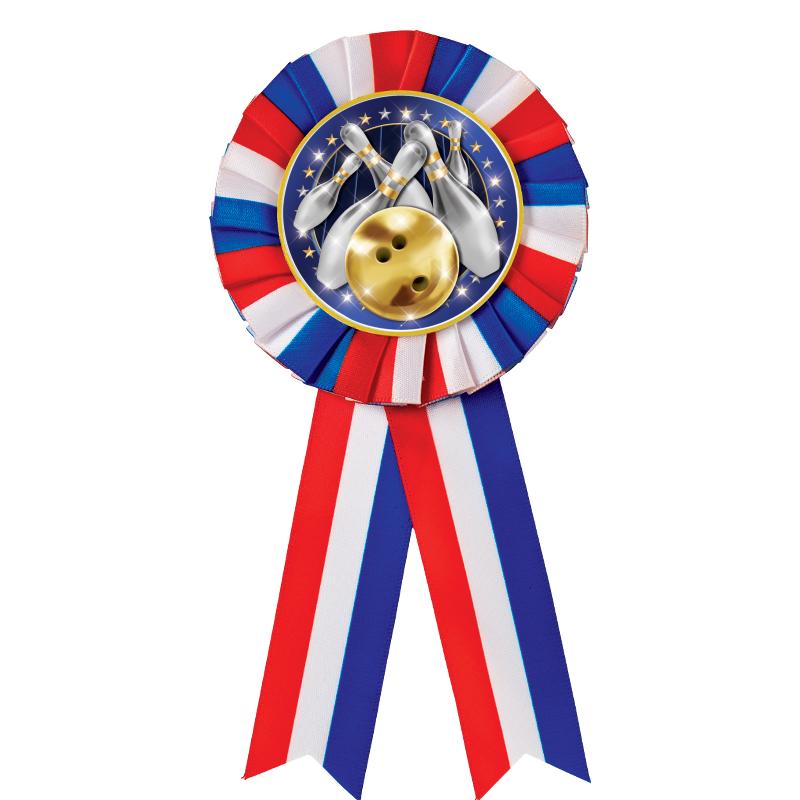RED/WHITE/BLUE MYLAR ROSETTES