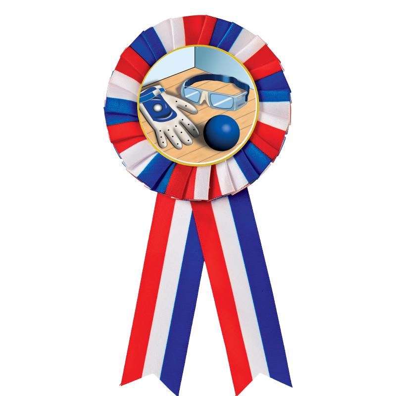 RED/WHITE/BLUE MYLAR ROSETTES